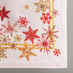 Maison d' Hermine Table Runner 100% Cotton Single Layer Table Runners 36 inches Long for Thanksgiving Christmas Decorations Home Kitchen Dining Party Wedding (Crystal Star, 14.5" x 36")