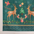 Maison d' Hermine Table Runner 100% Cotton Single Layer Table Runners 72 inches Long for Thanksgiving Christmas Decorations Home Kitchen Dining Party Wedding (Hygge Christmas, 14.5" x 72")