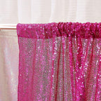 Poise3EHome Hot Pink Sequin Backdrop Curtain, 2 Panels Hot Pink Sequin Backdrop, 2FTx8FT Sequin Curtains for Party Wedding Sequence Backdrop