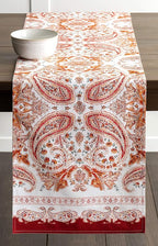 Maison d' Hermine Table Runner 100% Cotton Double Layer Table Runners 108 inches Long for Thanksgiving Christmas Decorations Home Kitchen Dining Party Wedding (Orient, 14.5" x 108")