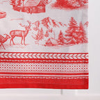 Maison d' Hermine Table Runner 100% Cotton Single Layer Table Runners 108 inches Long for Thanksgiving Christmas Decorations Home Kitchen Dining Party Wedding (Winter Jouy, 14.5" x 108")
