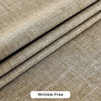 Fitable Square Table Cloth Linen Textured: Water & Stain Resistant Farmhouse Tablecloth, Washable Burlap Table Covers for Kitchen Dining Party(2 Pack, 54x54 Inch, Khaki)