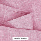 Fitable Faux Linen Tablecloths for Rectangle Tables: Water & Stain Resistant Farmhouse Table Cloth, Washable Burlap Textured Table Covers for Kitchen Dining Party(2 Pack, 52x70 Inch, Pink)