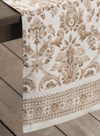 Maison d' Hermine Table Runner 100% Cotton Single Layer Table Runners 48 inches Long for Thanksgiving Christmas Decorations Home Kitchen Dining Party Wedding (Allure, 14.5" x 48")