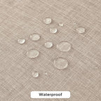 Fitable Faux Linen Tablecloths for Rectangle Tables: Water & Stain Resistant Farmhouse Table Cloth, Washable Burlap Textured Table Covers for Kitchen Dining Party(2 Pack, 60x84 Inch, Nature)