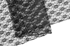 MDS Pack of 12 Wedding 12 x 108 inches Satin Table Runner for Wedding, Decorations for Birthday Parties, Banquets, Graduations, Engagements, Runners fit Rectangle, Round Table- Black