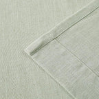 Vision Home Soft Green Pinch Pleated Semi Sheer Curtains Textured Linen Blended Light Filtering Window Curtains 72 inch for Living Room Bedroom Patio Pinch Pleat Drapes with Hooks 1 Panel 60" Wx72 L