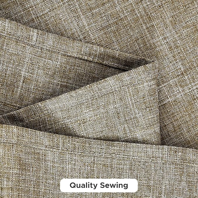 Fitable Square Table Cloth Linen Textured: Water & Stain Resistant Farmhouse Tablecloth, Washable Burlap Table Covers for Kitchen Dining Party(2 Pack, 54x54 Inch, Khaki)