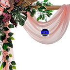 MDS Halloween Chiffon Draping Fabric - 1 Panel, 30" Wide x 20ft Long - Sheer Spooky Arbor & Canopy Drapery for Haunted House Backdrops, Party Ceilings, DIY Costumes & Themed Events - Dusty Rose