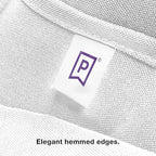 Gee Di Moda Square Tablecloth - 52 x 52 Inch White Table Cloth for Small Square or Round Tables - Heavy Duty Washable Fabric - for Buffet Table, Holiday Party, Dinner, Wedding & Baby Shower