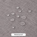 Fitable Faux Linen Tablecloths for Rectangle Tables: Water & Stain Resistant Farmhouse Table Cloth, Washable Burlap Textured Table Covers for Kitchen Dining Party(2 Pack, 60x102 Inch, Stone)