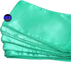 MDS Pack of 10 PCS Satin Chair Sashes Charmeuse Sateen Dining Chair Bows Ribbon Ties Back Sash for Wedding Party Birthday Home Hotel Restaurant Banquet Decoration (7 x 108 Inch, Mint)