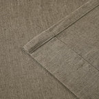 Vision Home Brown Pinch Pleated Semi Sheer Curtains Textured Linen Blended Light Filtering Window Curtains 95 inch for Living Room Bedroom Pinch Pleat Drapes with Hooks 2 Panels 40" Wx95 L