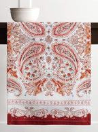 Maison d' Hermine Table Runner 100% Cotton Single Layer Table Runners 48 inches Long for Thanksgiving Christmas Decorations Home Kitchen Dining Party Wedding (Orient, 14.5" x 48")