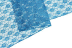 MDS Pack of 15 Wedding 12 x 108 inches Lace Table Runner for Wedding, Decorations for Birthday Parties, Banquets, Graduations, Engagements, and Runners fit Rectangle, Round Table- Dark Teal