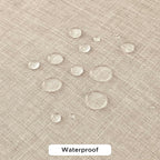 Fitable Square Table Cloth Linen Textured: Water & Stain Resistant Farmhouse Tablecloth, Washable Burlap Table Covers for Kitchen Dining Party(2 Pack, 54x54 Inch, Beige)