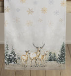 Maison d' Hermine Table Runner 100% Cotton Double Layer Table Runners 108 inches Long for Thanksgiving Christmas Decorations Home Kitchen Dining Party Wedding (Deer in The Woods, 14.5" x 108")
