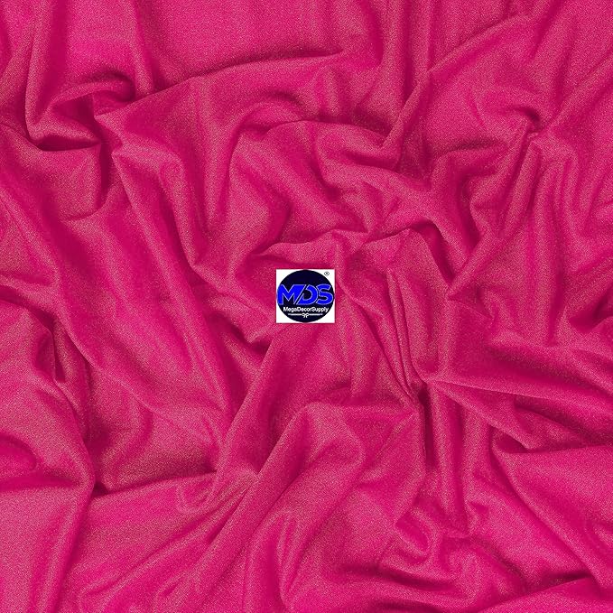 MDS Halloween Chiffon Draping Fabric - 1 Panel, 30" Wide x 40ft Long - Sheer Spooky Arbor & Canopy Drapery for Haunted House Backdrops, Party Ceilings, DIY Costumes & Themed Events - Hot Pink