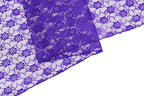 MDS Pack of 15 Wedding 12 x 108 inches Lace Table Runner for Wedding, Decorations for Birthday Parties, Banquets, Graduations, Engagements, and Runners fit Rectangle, Round Table- Royal Blue