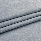 Vision Home Blue Pinch Pleated Semi Sheer Curtains Textured Light Filtering Window Curtains 120 inch for Living Room Bedroom Rayon Blend Chambray Blue Pinch Pleat Drapes with Hooks 2 Panels 40"Wx120"L