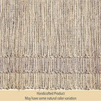 Chardin home Natural Jute Table Runner 13x36 Inch – Vintage Boho Rustic Table Decor – Handwoven Table Runner in Natural Jute and Brown – Farmhouse Dining or Console Table Accent