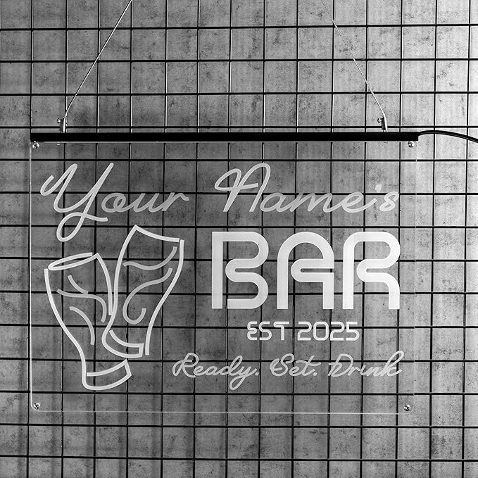 Personalized Beer O'Clock Neon Sign, Custom Wall Sign for Home Bar, Man Cave, Pub, Game Room, LED Beer Light Decor (Beer O'clock)