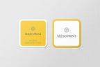 300 pcs Premium Custom Stickers Uncoated Paper 2 inch Square - Personalized Stickers for Businesses with Logo and Name