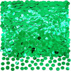 Green Foil Metallic Round Table Confetti Decor - Summer Tropical Jungle Safari Baby Shower Birthday Party Mylar Scatter Confetti Decorations, 60g