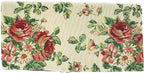 Tache Sweet Roses Spring Summer Flower Traditional French Country Vintage White Red Floral Decorative Woven Tapestry Long Kitchen Dining Table Runners, 13 x 90