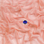 MDS Halloween Chiffon Draping Fabric - 1 Panel, 30" Wide x 75ft Long - Sheer Spooky Arbor & Canopy Drapery for Haunted House Backdrops, Party Ceilings, DIY Costumes & Themed Events - Peach