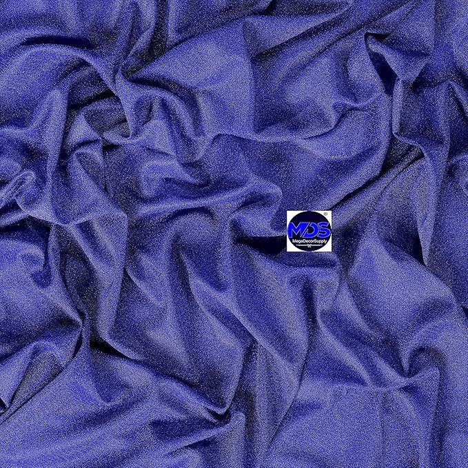 MDS Halloween Chiffon Draping Fabric - 2 Panel, 30" Wide x 20ft Long - Sheer Spooky Arbor & Canopy Drapery for Haunted House Backdrops, Party Ceilings, DIY Costumes & Themed Events - Royal Blue