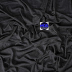 MDS Halloween Chiffon Draping Fabric - 1 Panel, 30" Wide x 20ft Long - Sheer Spooky Arbor & Canopy Drapery for Haunted House Backdrops, Party Ceilings, DIY Costumes & Themed Events - Black