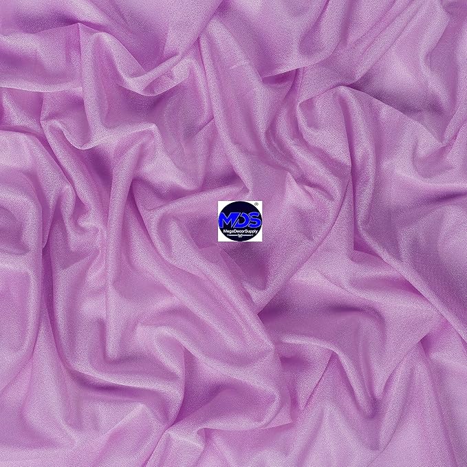 MDS Halloween Chiffon Draping Fabric - 2 Panel, 30" Wide x 50ft Long - Sheer Spooky Arbor & Canopy Drapery for Haunted House Backdrops, Party Ceilings, DIY Costumes & Themed Events - Orchid