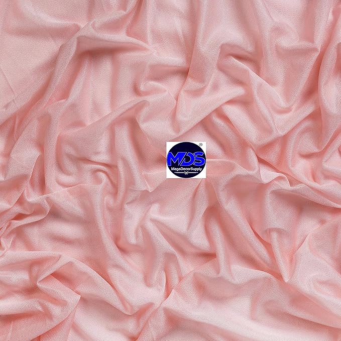 MDS Halloween Chiffon Draping Fabric - 1 Panel, 30" Wide x 100ft Long - Sheer Spooky Arbor & Canopy Drapery for Haunted House Backdrops, Party Ceilings, DIY Costumes & Themed Events - Dusty Rose