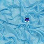 MDS Halloween Chiffon Draping Fabric - 1 Panel, 30" Wide x 20ft Long - Sheer Spooky Arbor & Canopy Drapery for Haunted House Backdrops, Party Ceilings, DIY Costumes & Themed Events - Turquoise