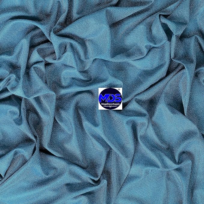 MDS Halloween Chiffon Draping Fabric - 1 Panel, 30" Wide x 75ft Long - Sheer Spooky Arbor & Canopy Drapery for Haunted House Backdrops, Party Ceilings, DIY Costumes & Themed Events - Dark Teal
