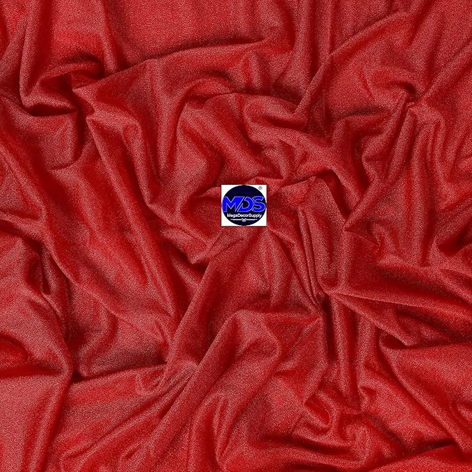 MDS Halloween Chiffon Draping Fabric - 1 Panel, 30" Wide x 40ft Long - Sheer Spooky Arbor & Canopy Drapery for Haunted House Backdrops, Party Ceilings, DIY Costumes & Themed Events - Red